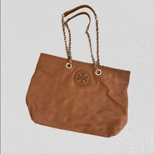 Tory Burch Marion Tote Pebbled Leather